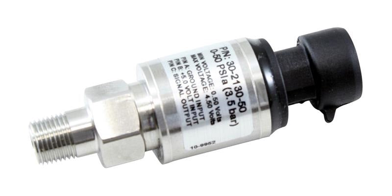 AEM 30-2130-75 Thread-In 0-5V MAP Sensor - 1/8 NPT Thread - 75psi/5 Bar