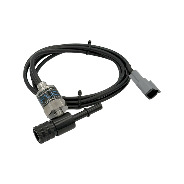 5/16 quick disconnect adapter with MOTIV 150 PSI fuel pressure sensor and harness