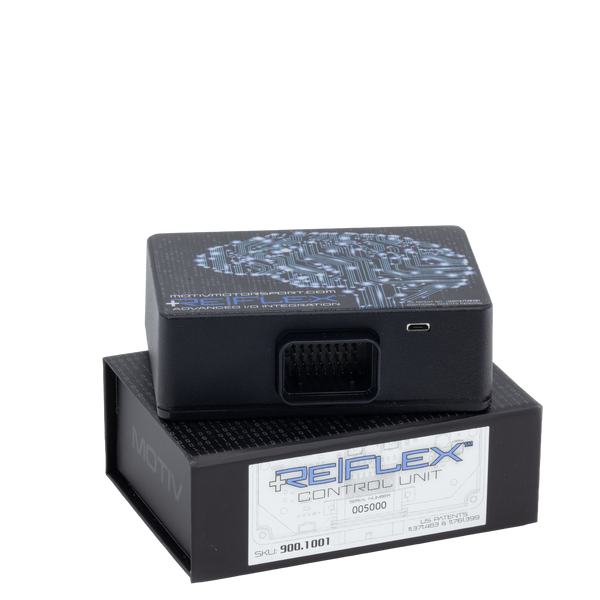 MOTIV ReFlex+ control unit angled view showing main connector port