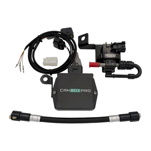 Visconti NexGen GT86 CAN bus flex fuel kit with CANBOXPRO ethanol content analyzer, sensor bracket and PTFE fuel line