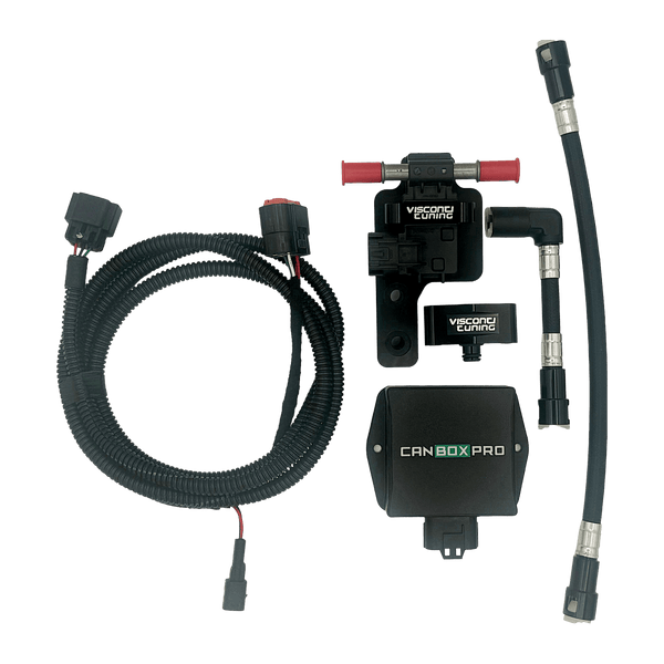 Visconti Nissan R35 GTR analog flex fuel kit with CANBOXPRO, sensor bracket and PTFE fuel lines