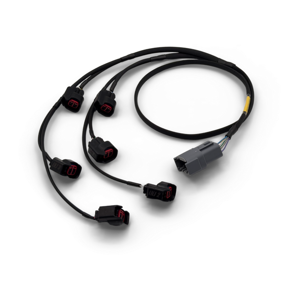 VR30 EV6 injector harness for ReFlex port injection systems on Infiniti Q50 and Q60
