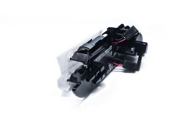Alternate angle of Visconti R35 GTR Stage 1 billet fuel system upgrade