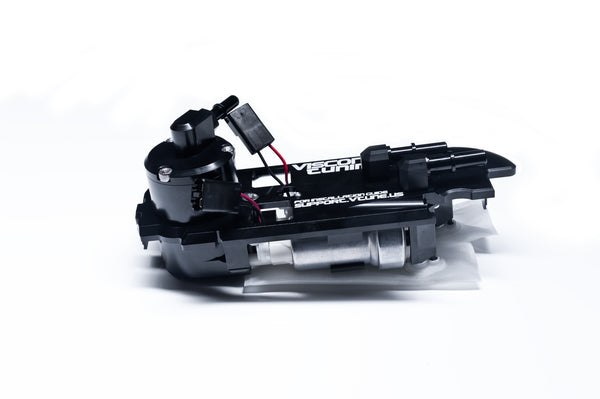 Side view of Visconti R35 GTR Stage 3 billet fuel system upgrade
